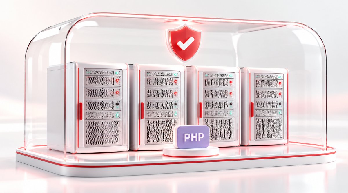 Serveurs d'hébergement SwissCenter protégés, avec PHP sous un bouclier de sécurité validé